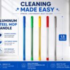 Aluminum Steel Mop Handles (Colour Coded)