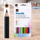 Colouring Pencils - Washable (Pack of 12 Pencils)