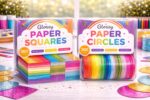 Glossy Paper Squares & Circles (Available in 100 and 360 Pcs / Pack)