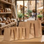 Brown Kraft Paper Bags - Twisted Paper Handles 50Bags/Pack