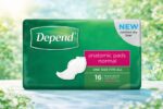 Depend Anatomic Pad Unisex 16 pads/pack, 4 packs/carton