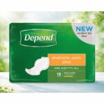 Depend Anatomic Pad Super Plus - Unisex 15pads/pack, 4packs/carton