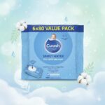 Curash Simply Water Wipes 80 sheets/pack, 6pack/carton