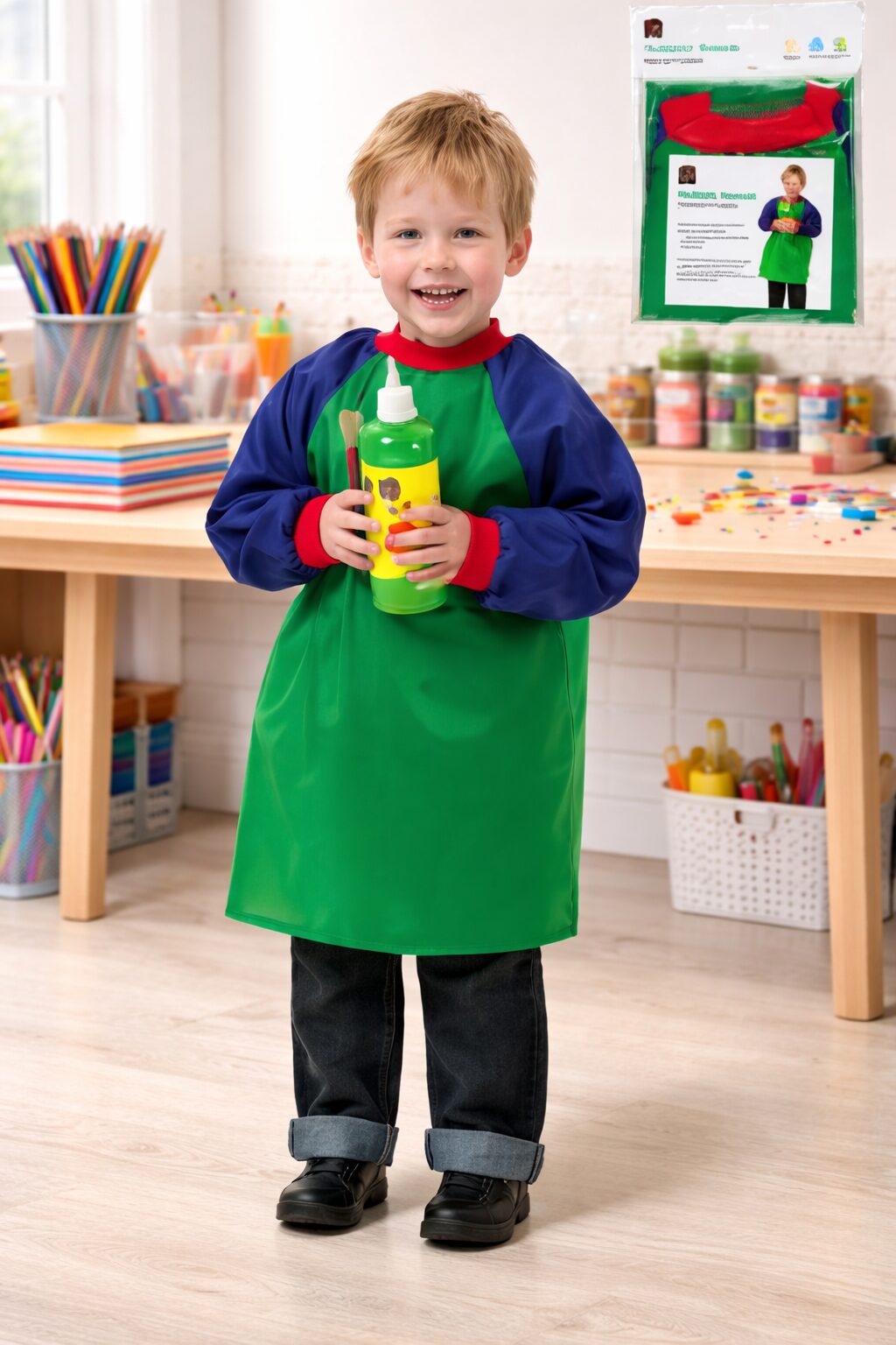 Children Smock Green