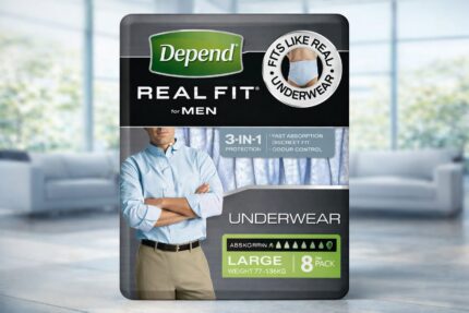 Depend Real-Fit Underwear for Men Large