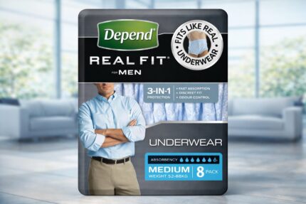 Depend Real-Fit Underwear for Men Medium
