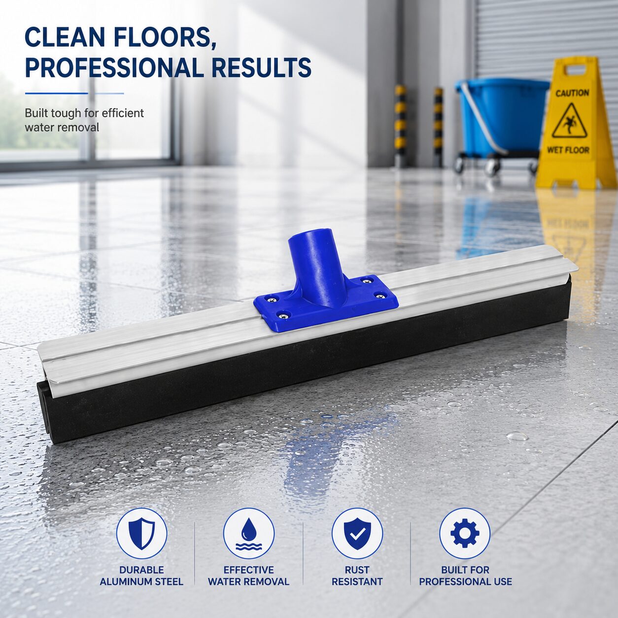 Floor Squeegee Blue