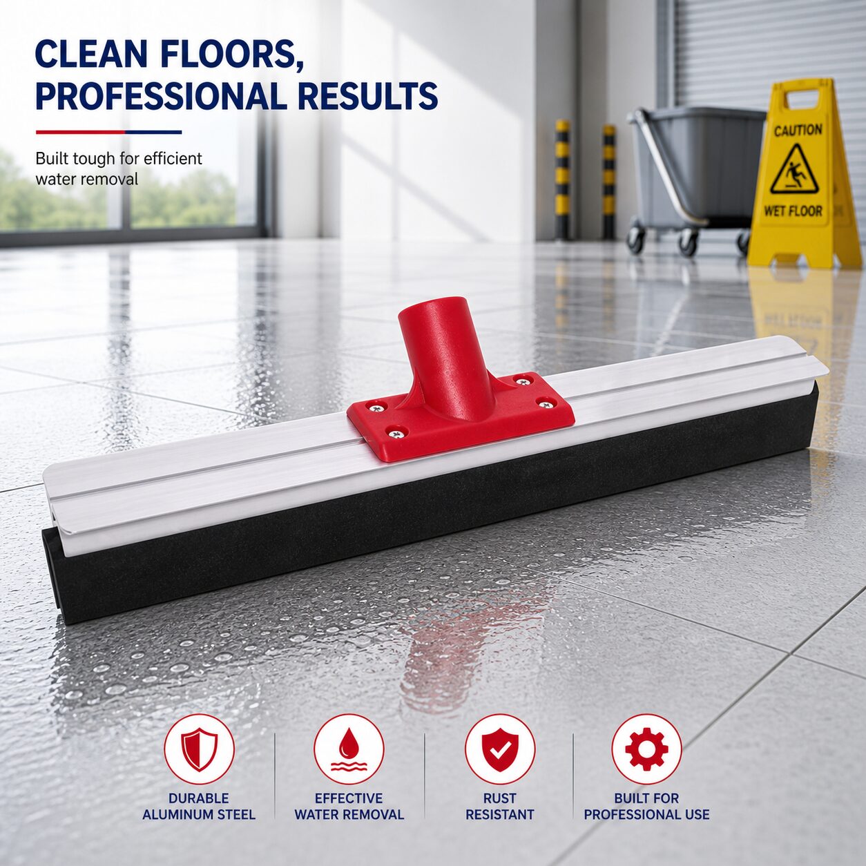 Floor Squeegee Red