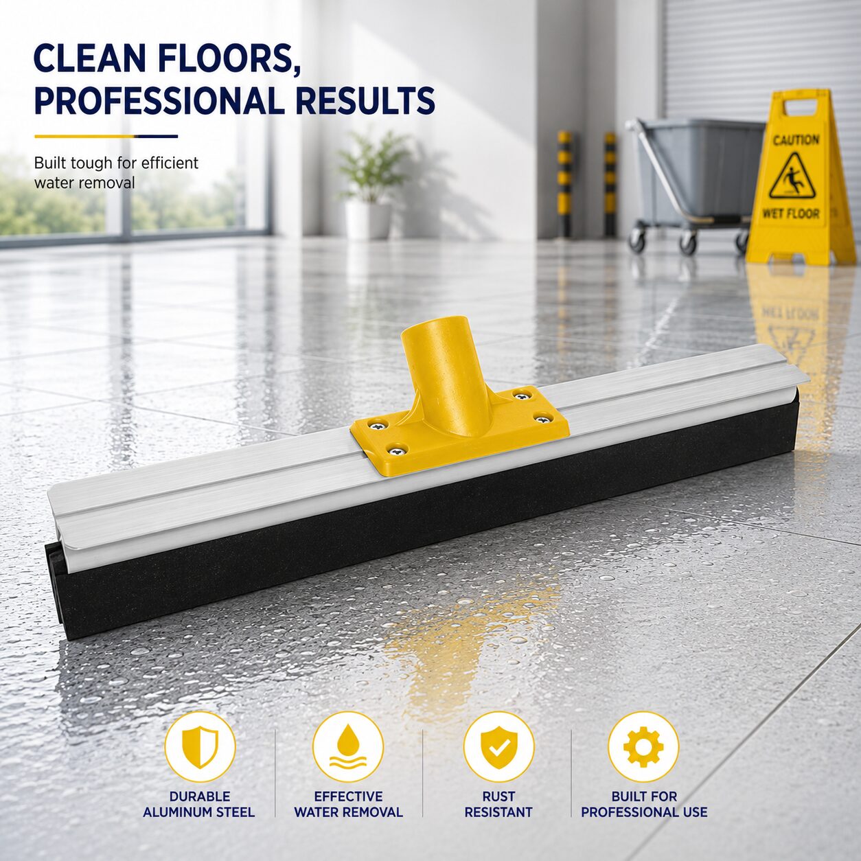 Floor Squeegee Yellow