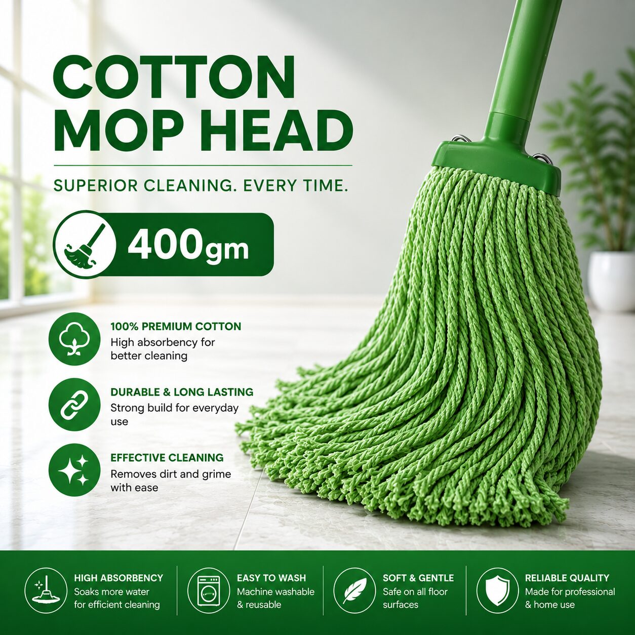 Mop Head Green