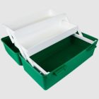 AEROCASE Green Plastic Tacklebox with 2 Trays