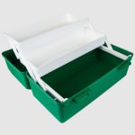 AEROCASE Green Plastic Tacklebox with 2 Trays