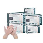 HandiCare Clear Disposable Vinyl Powder Free Gloves 100 Pack
