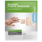 AEROPLAST Plastic Assorted Dressings Env/20