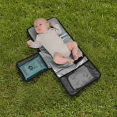 Childcare Travel Change Mat - Black (L: 670mm x W: 305mm x H: 10mm)