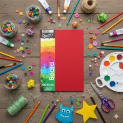 Cardboard A4 200g assorted colors 100 Sheets/Pack