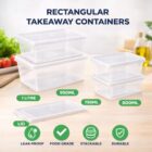 Rectangular Takeaway Container - Reusable
