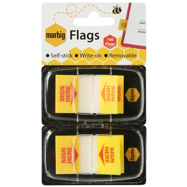 "Sign Here" flags (Marbig®)