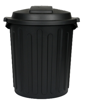 Plastic Rubbish Bin with Dome Lid (All Sizes Available)