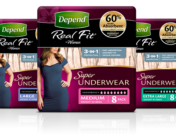 Depend® Real Fit for (Super) Women