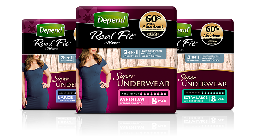 Depend® Real Fit for (Super) Women