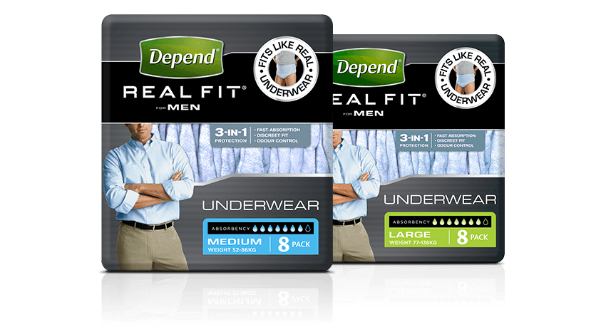 Depend® Real-Fit Underwear for Men (32/Carton)