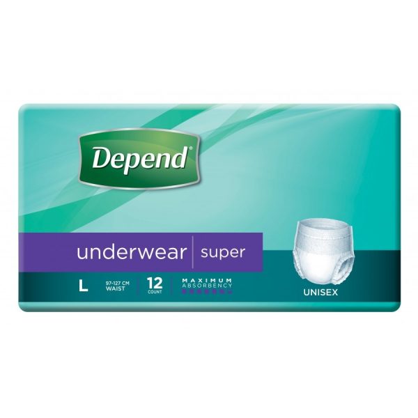 Depend Underwear Super (Unisex)
