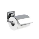 Toilet Roll holder (Chrome) with Lid