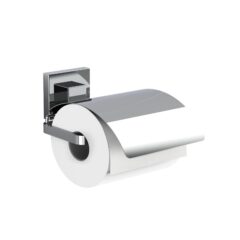 Toilet Roll holder (Chrome) with Lid