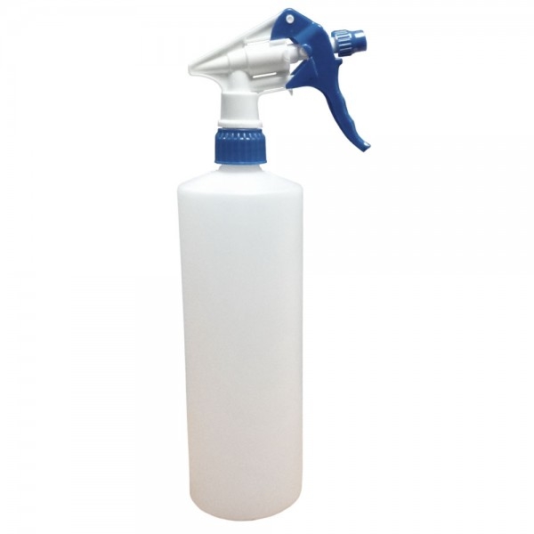 Cleaning Spray Bottle with printed MSDS info