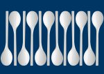 Melamine Spoons White