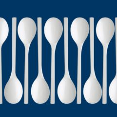 Melamine Spoons White