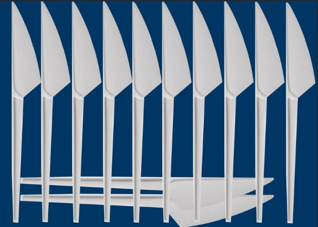 Melamine Knives White