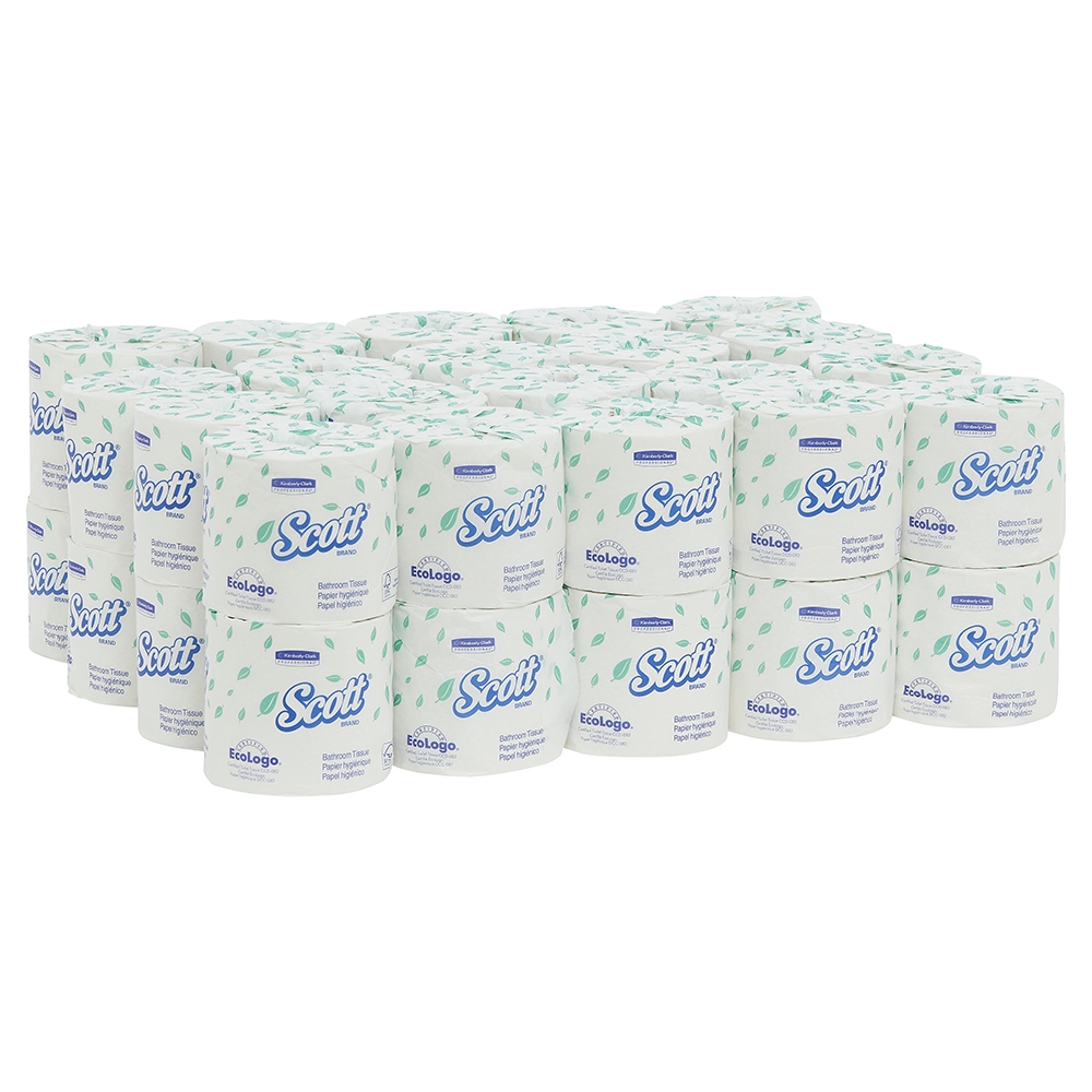 Scott® 48040 Toilet Tissue 2 Ply 95% Recycled Material, 550 Sheets/Roll, 40 Rolls/Case