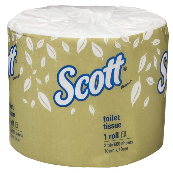 Scott®* 5742 Toilet Tissue 2 Ply, 600Sheets/Roll, 24 Rolls/Case