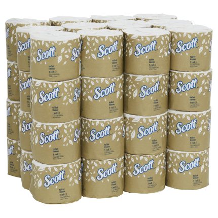 Scott® 4760 Toilet Tissue, 1 Ply, 1,000Sheets/Roll, 48 Rolls/Case