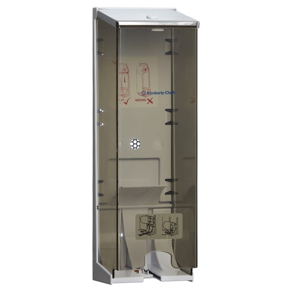 KCP 4976 Triple Roll Toilet Tissue Dispenser, Clear Lockable ABS Plastic, Compatible with most Small Roll Toilet Tissue Codes