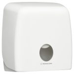AQUARIUS™ 70260 Jumbo Roll Toilet Tissue Dispenser, White Lockable ABS Plastic, Compatible with 4781, 4782, 5748 & 5749 Codes