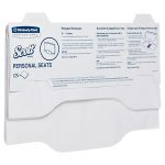 Scott® 7410 Toilet Seat Cover, White, 125 Sheets/Pack, 24 Packs/Case