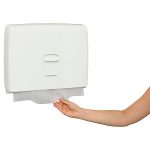 AQUARIUS™ 69570 Toilet Seat Cover Dispenser, White Lockable ABS Plastic, Compatible with the 7410 Code