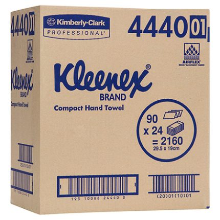 4440 Kleenex® Compact Hand Towel, 90 Towels/Pack, 24 Packs/Case