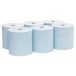 6668 Scott® Hard Roll Hand Towel, Blue 1 Ply, 304 Metres/Roll, 6 Rolls/Case