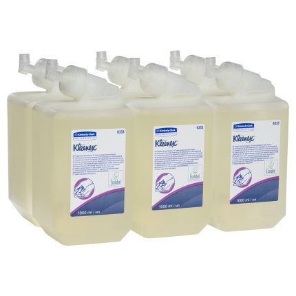 6333 Kleenex® Frequent Use Hand Cleanser, 1,000ml/Cartridge, 6 Cartridges/Case 6333 Kleenex® Frequent Use Hand Cleanser, 1,000ml/Cartridge, 6 Cartridges/Case