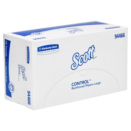 94466 Scott Control Wipers Reinforced Large, 75 Wipers/Carton, 6 Cartons/Case