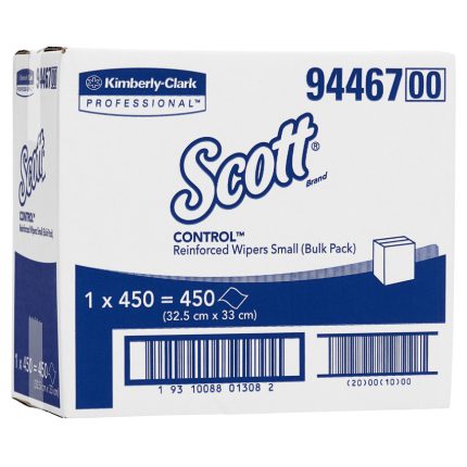 94467 Scott Control Wipers Reinforced Bulk, 450 Wipers/Case