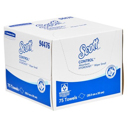 94476 Scott Control Wipers Absorbent Hydroknit Small, 75 Wipers/Carton, 6 Cartons/Case 94476 Scott Control Wipers Absorbent Hydroknit Small, 75 Wipers/Carton, 6 Cartons/Case