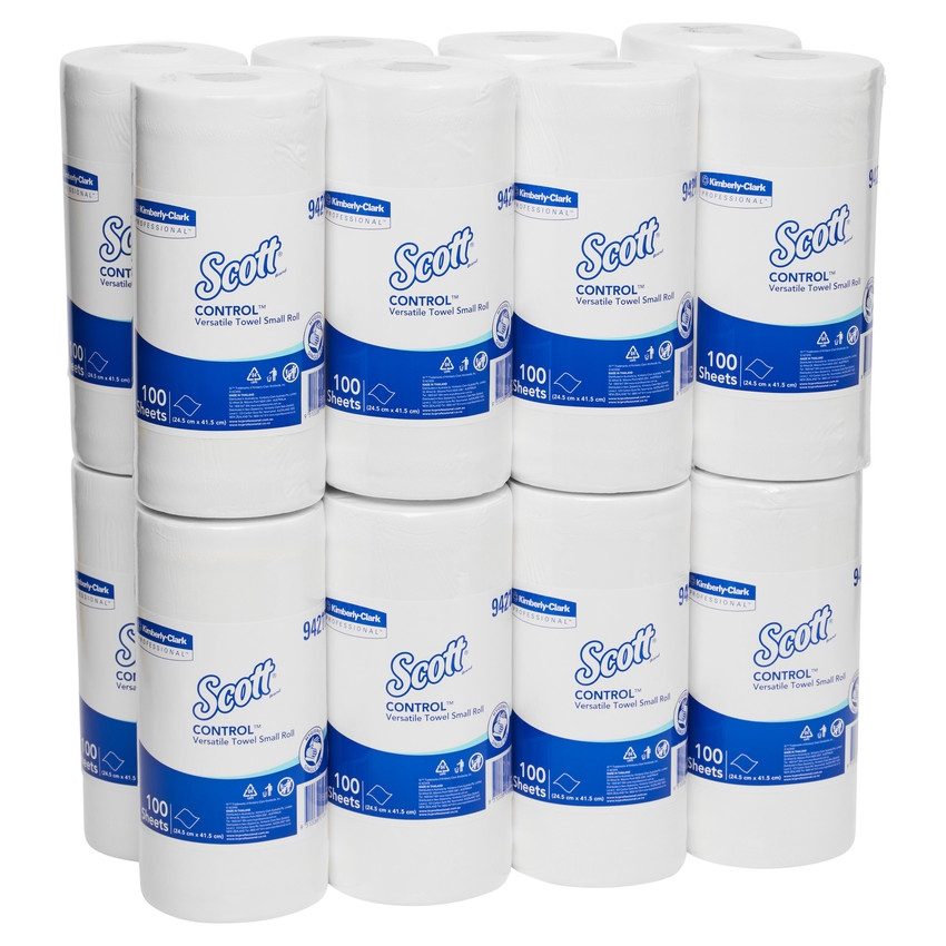 94210 Scott Control Versertile Towel Small, 100 Sheets/Roll, 16 Rolls/Case 94210 Scott Control Versertile Towel Small, 100 Sheets/Roll, 16 Rolls/Case