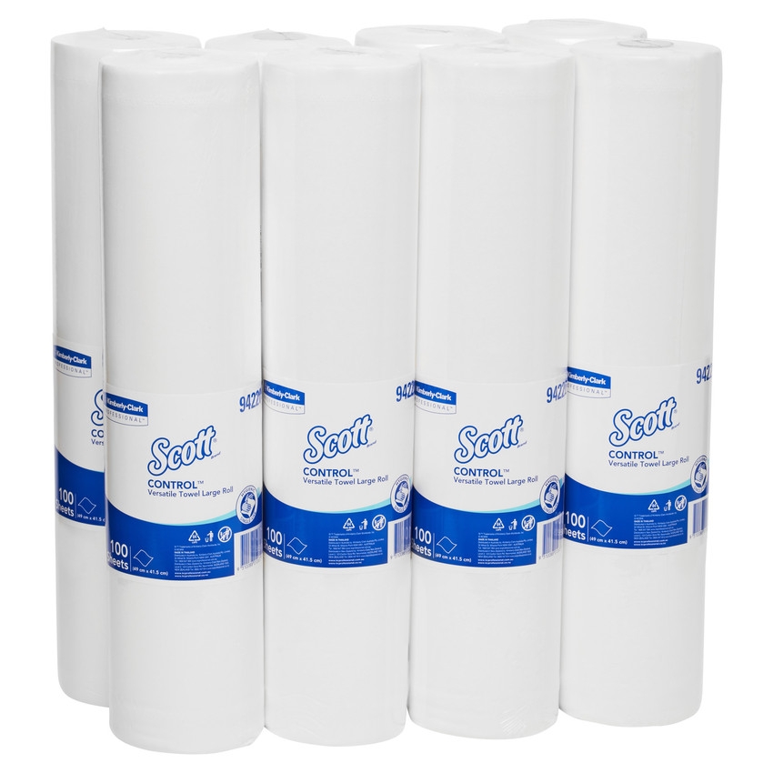 94220 Scott Control Versertile Towel Large, 100 Sheets/Roll, 8 Rolls/Case 94220 Scott Control Versertile Towel Large, 100 Sheets/Roll, 8 Rolls/Case