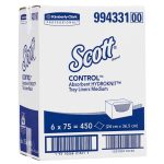994331 Scott Control Tray Liner Absorbent Hydroknit Medium, 75 Sheets/Packs, 6 Packs/Case