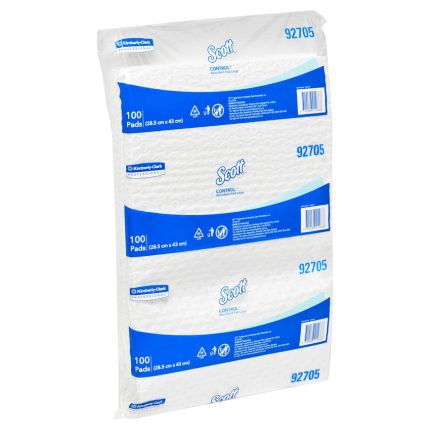 92705 Scott Control Absorbent Pad Large, 100 Pads/Pack, 4 Packs/Case 92705 Scott Control Absorbent Pad Large, 100 Pads/Pack, 4 Packs/Case